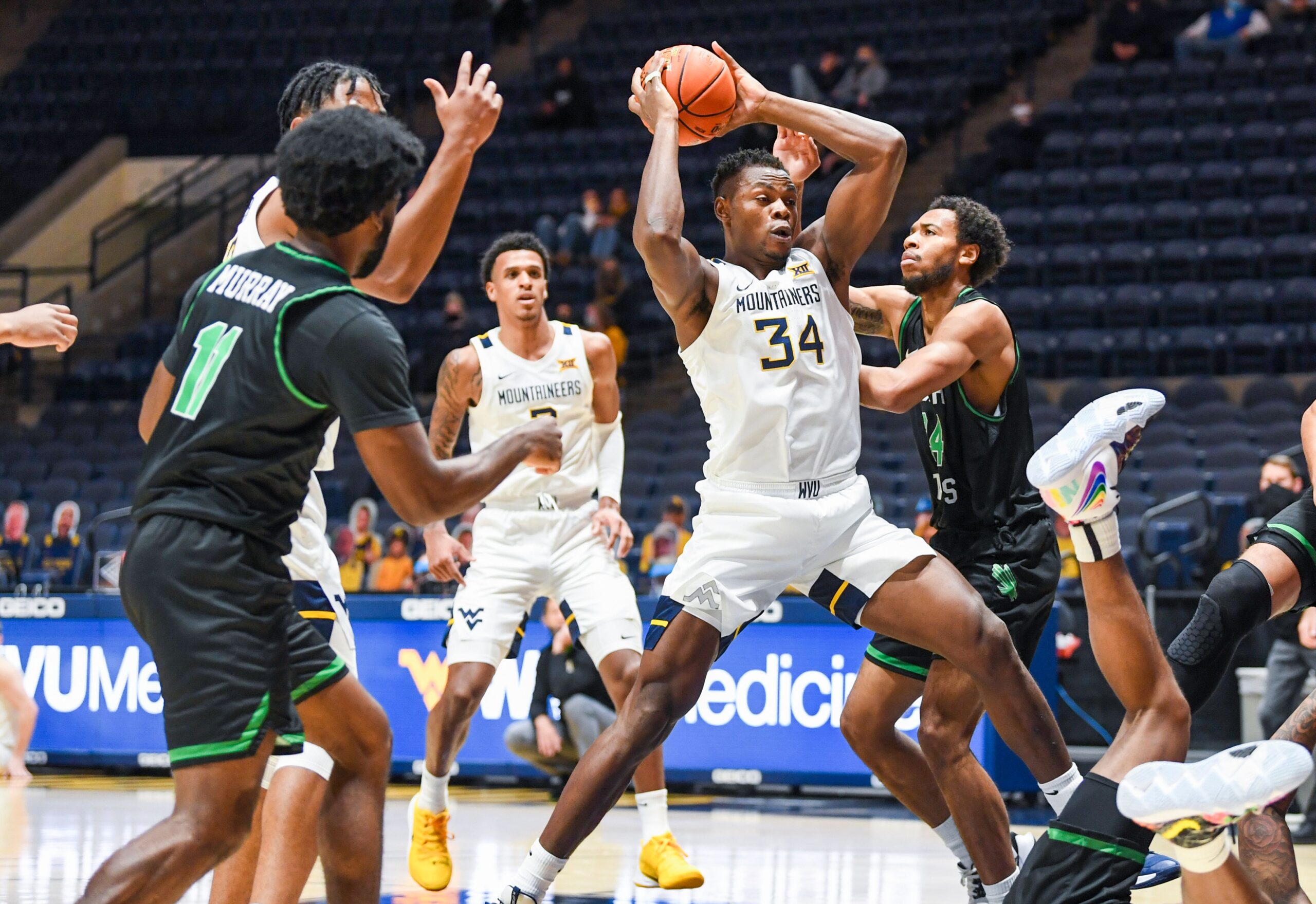 No. 11 West Virginia looks to get a better run from big man Oscar Tshiebwe against No. 19 Richmond
